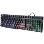 SUNROSE K201 USB 104 Keys 3-Color Backlight Mechanical Feel Gaming Keyboard
