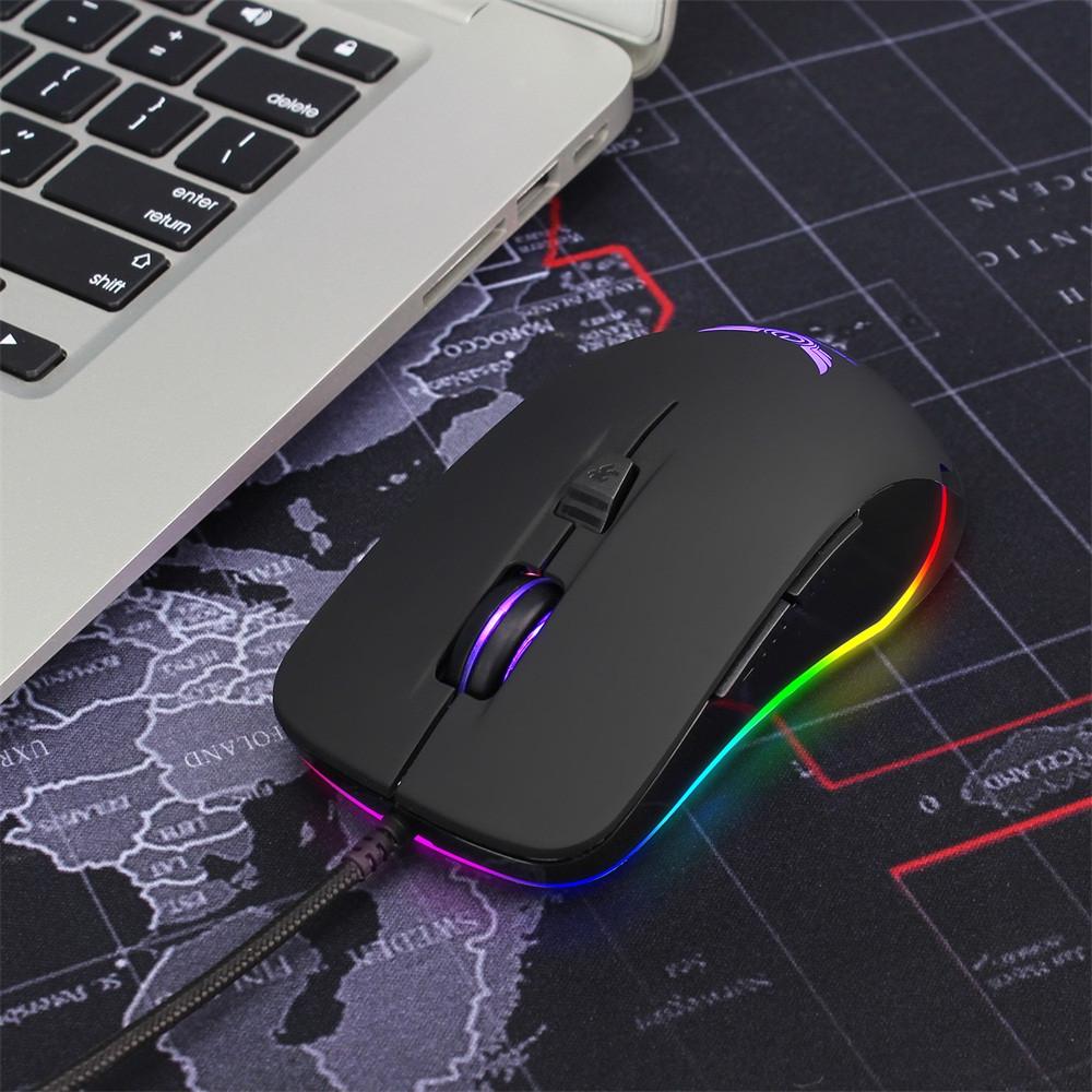 ZERODATE S600 USB Wired 4800dpi 6Buttons Optical Gaming Mouse LED Backlight for PC