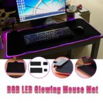 Gaming Mouse Pad RGB LED Glowing Mat For PC Laptop Desktop Computer